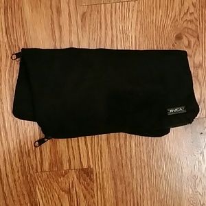 RVCA black suede clutch