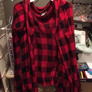 Plaid cardigan