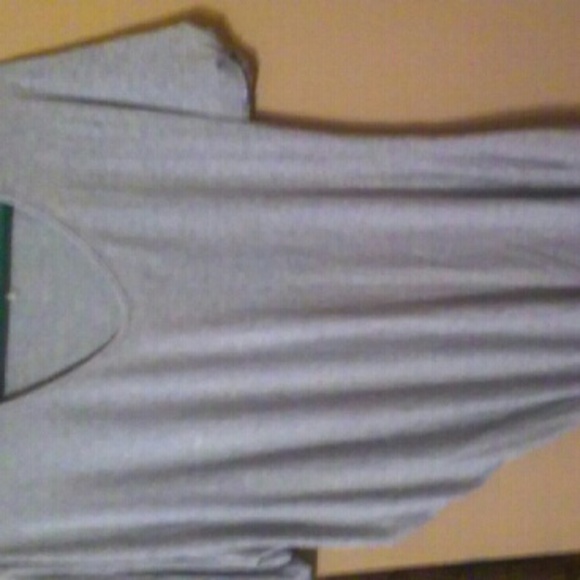 Grey asymmetrical tee