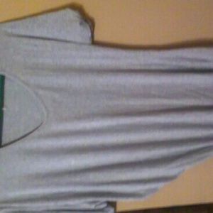 Grey asymmetrical tee