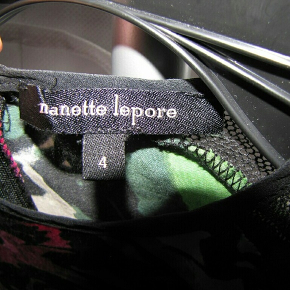 ⭐️Nanette Lepore»Daring Rose silk minidress EUC - Picture 8 of 10