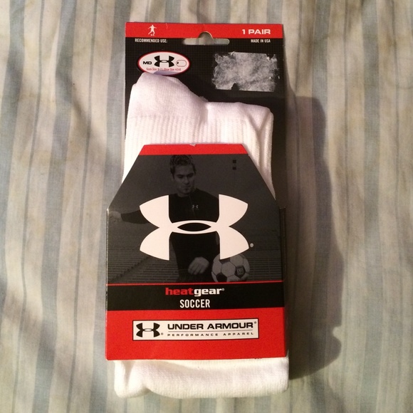 New in package white under Armour sport socks