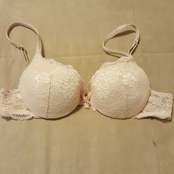 Pale Pink Victoria's Secret denim bra