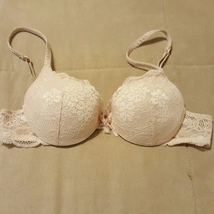 Pale Pink Victoria's Secret denim bra