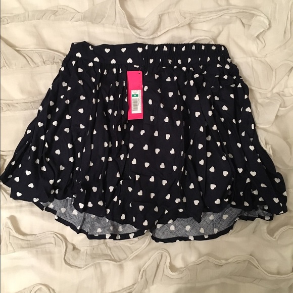 Navy and White Skirt