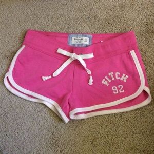 Abercrombie & Fitch Hot Pink Fleece Shorts