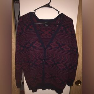 Aztec Print Cardigan