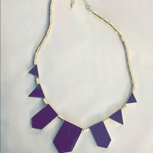 Black statement necklace