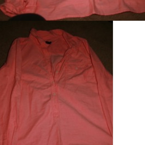 J. CREW Size Medium Button up- in CORAL - Picture 1 of 3
