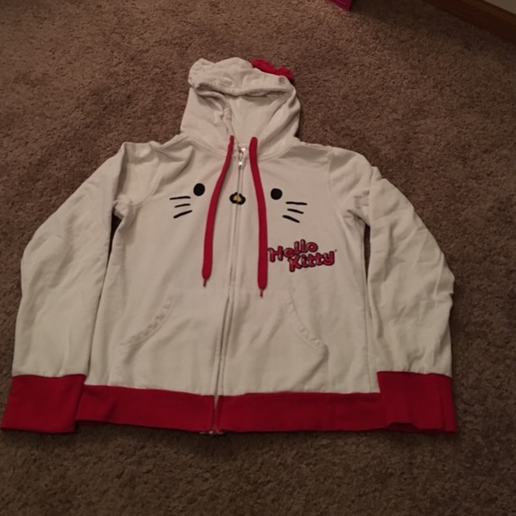 Sanrio Hello Kitty jacket with hoodie size Large