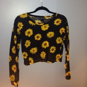 Flowered Crop Top