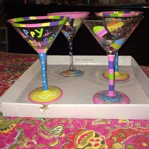 Birthday Martini Glasses