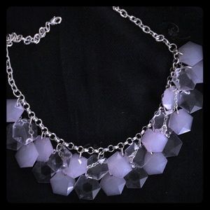 Light purple statement necklace
