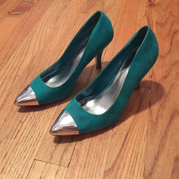 Turquoise heels