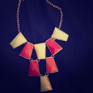 Multicolor statement necklace