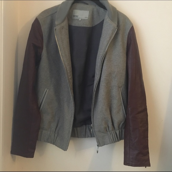 WESC wool and faux leather jacket