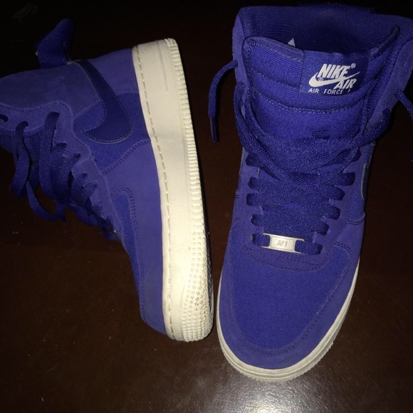 all blue air force ones high