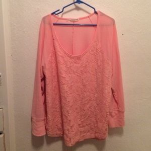 Plus size long sleeve shirt