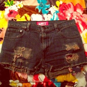 Levi's high waisted shorts