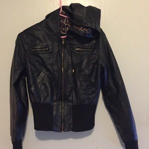 Faux leather Forever 21 jacket