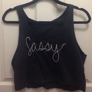 Sassy crop top
