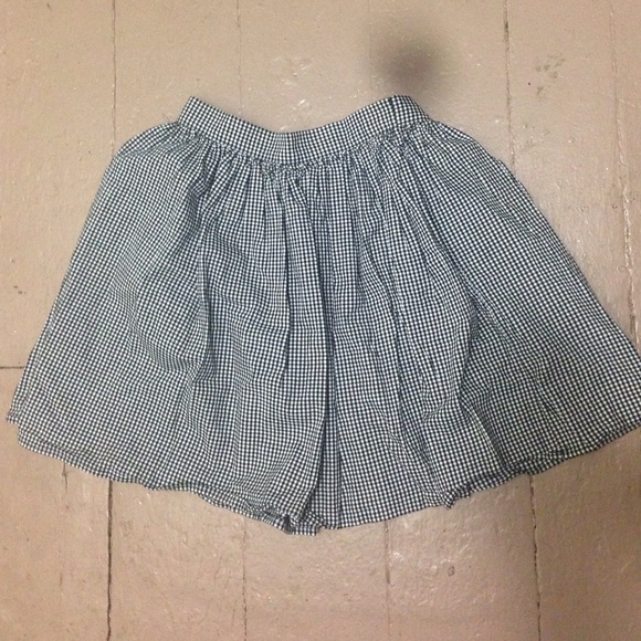 AA gingham pleated skirt