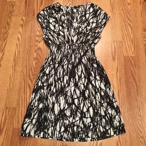 Black and White Printed Dress- Guess Size S