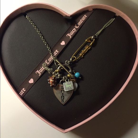 Juicy couture charm necklace