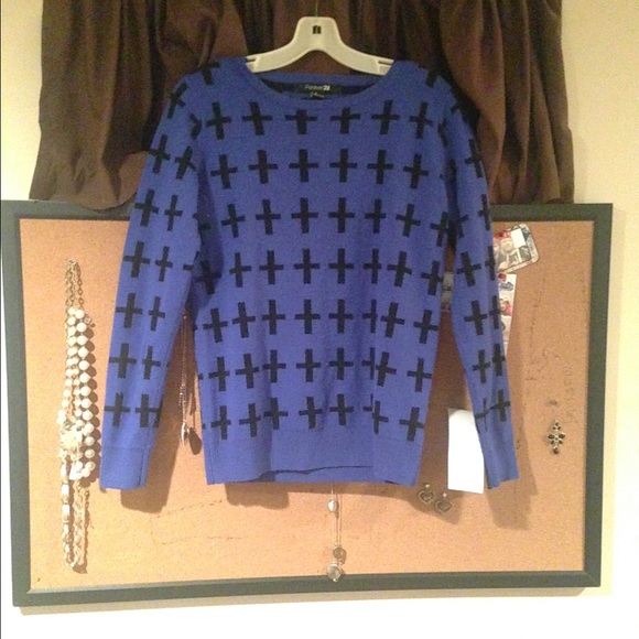 Cross Forever 21 shirt.