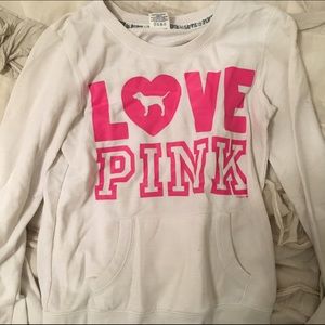 White VS Pink Crewneck