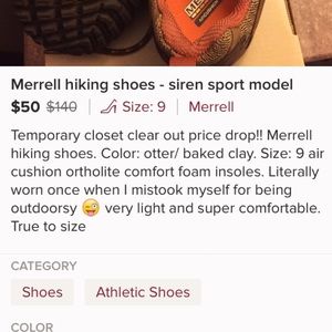 merrells hiking shoes