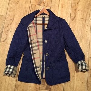 Burberry Navy Blue Coat