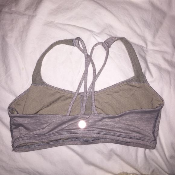 Grey sports bra