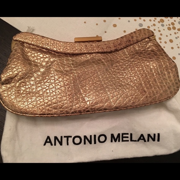 Antonio Melani gold clutch