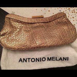 Antonio Melani gold clutch
