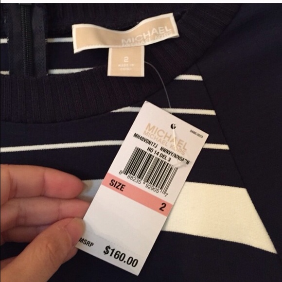 Michael Kors Striped Dress Sz 2 - Picture 4 of 4