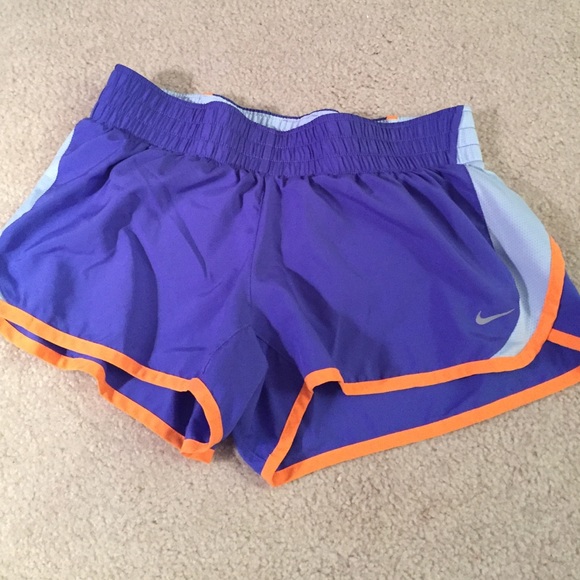 Purple Nike shorts