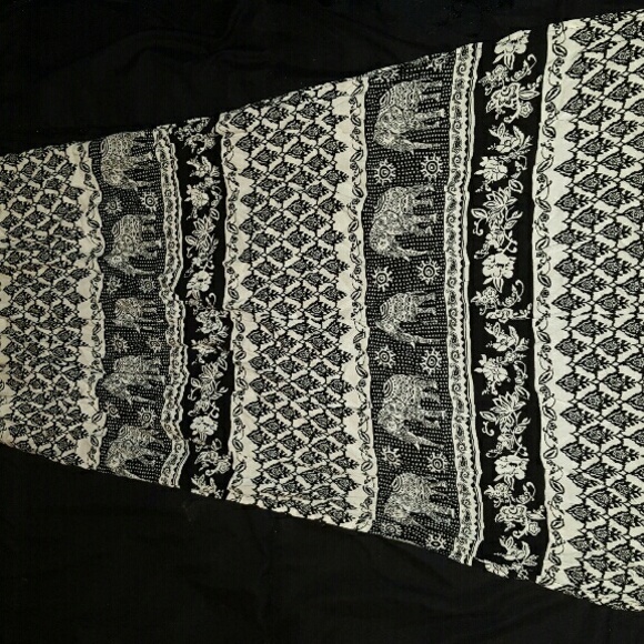 Elephant Print Maxi Skirt