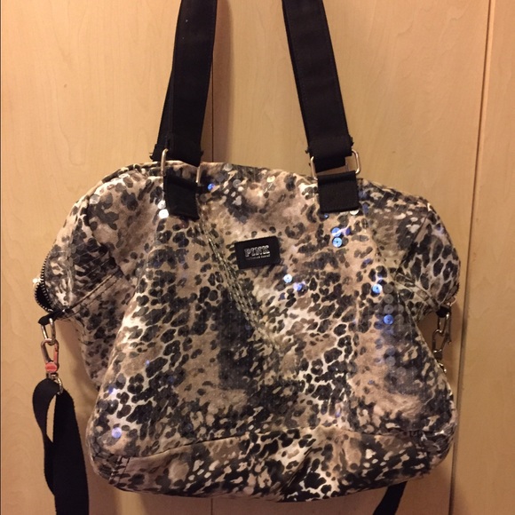 Victoria's Secret PINK sequin duffle bag