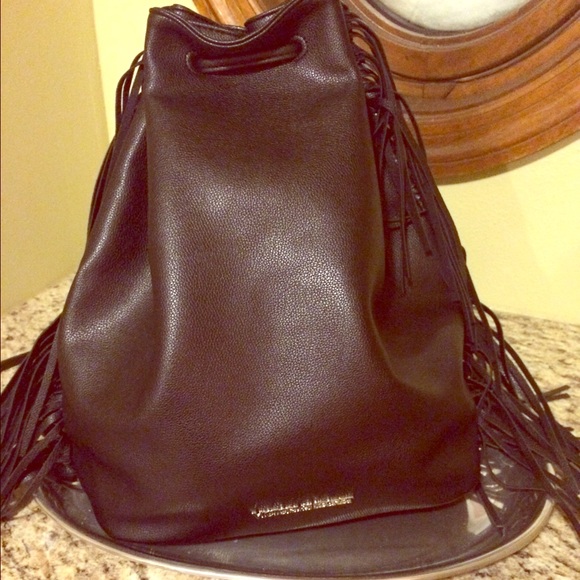 Victoria's Secret Black Drawstring backpack