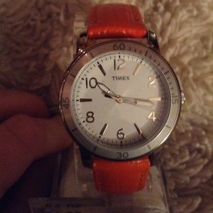 Orange Timex Watch