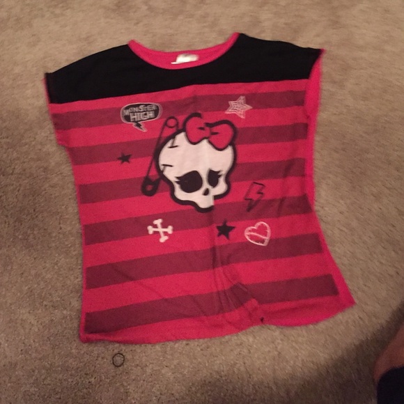 Monster high, girls PJ set, size 10/12.