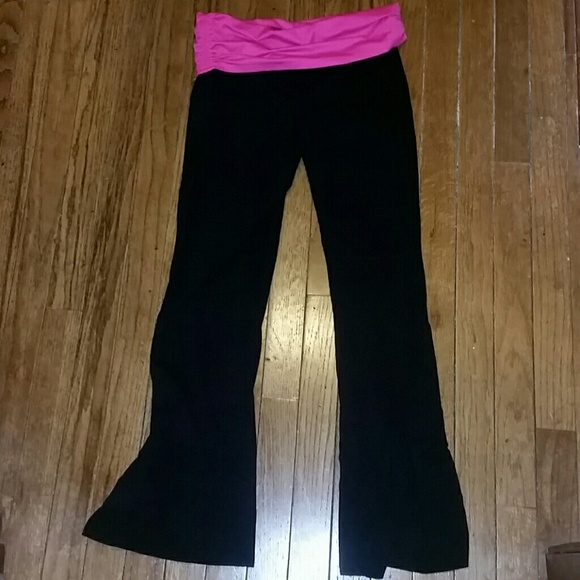 Pants - Yoga pants fold down waist