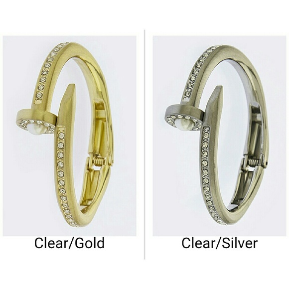HP|| 🌟NEW! Crystal Nail Wrap Bracelet Gold/Silver