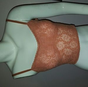 Pink Lace Cropped Cami