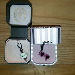 Juicy Couture icecream cone and sunglasses charms
