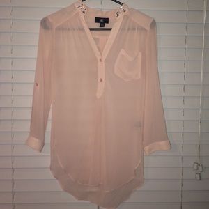 Sheer Pink Blouse