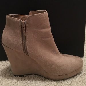 Michael Antonio Suede Wedge Boots