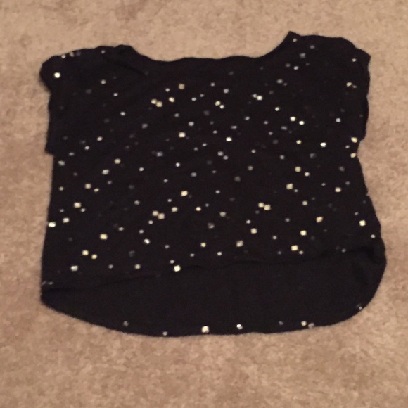 Square sparkle, Justice crop top (girls)