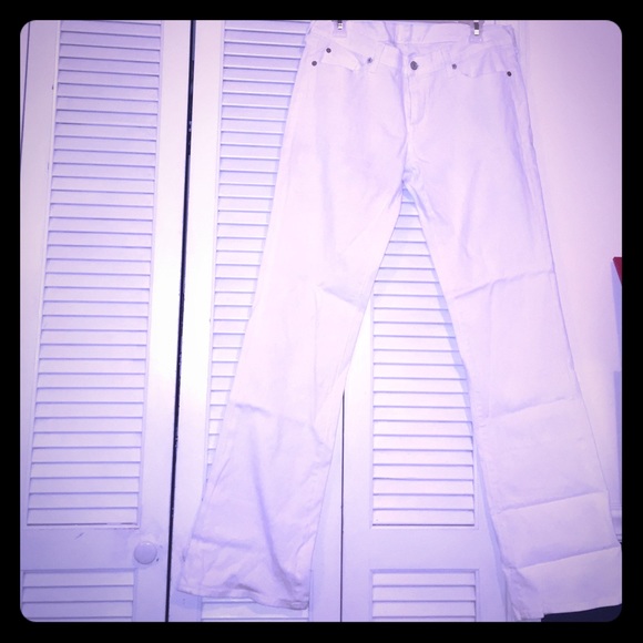 Women's 7 For All Mankind White Jeans